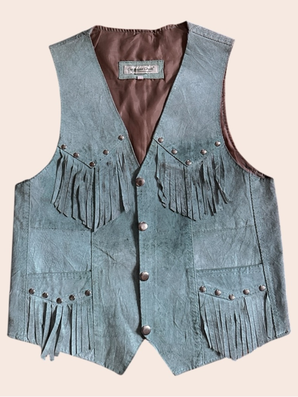 Vintage Coldwater Creek Suede Leather Vest